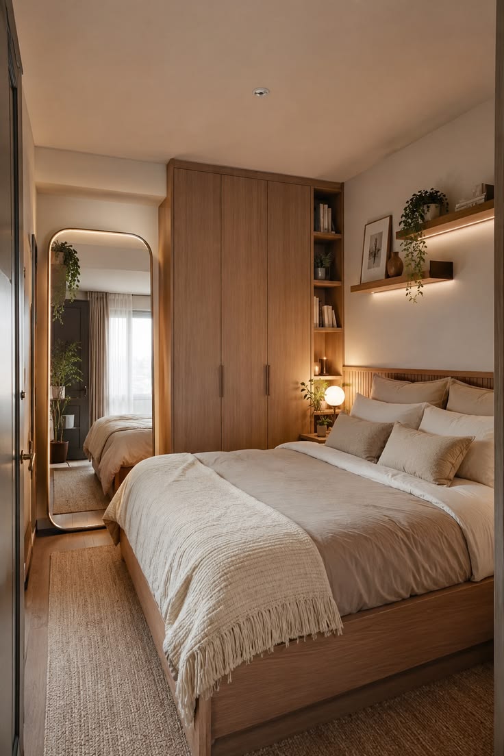 Smart built-in storage unlocks effortless compact living.